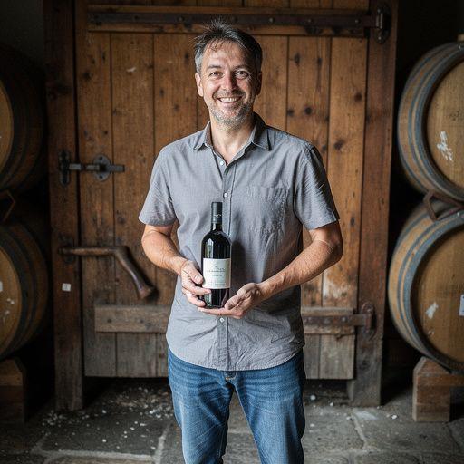 Вид на винодельню с бочками и производственным оборудованием